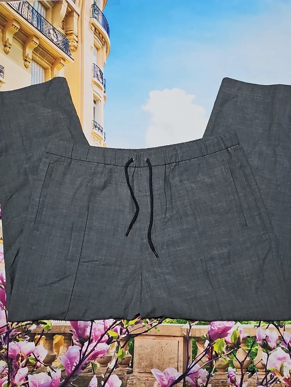 Polo Ralph Lauren Drawstring Relaxed Fit Pleated Trousers Pants Size Large